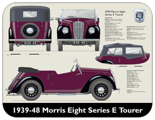 Morris 8 Series E Tourer 1939-48 Place Mat, Medium